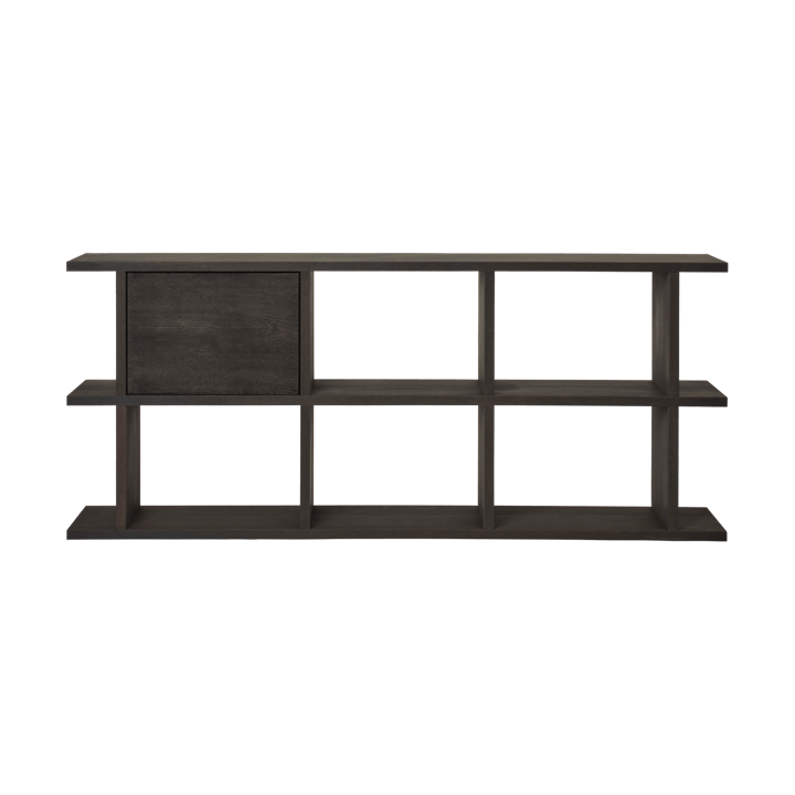 Kona estante com módulo de armário, Dark Stained Ferm Living