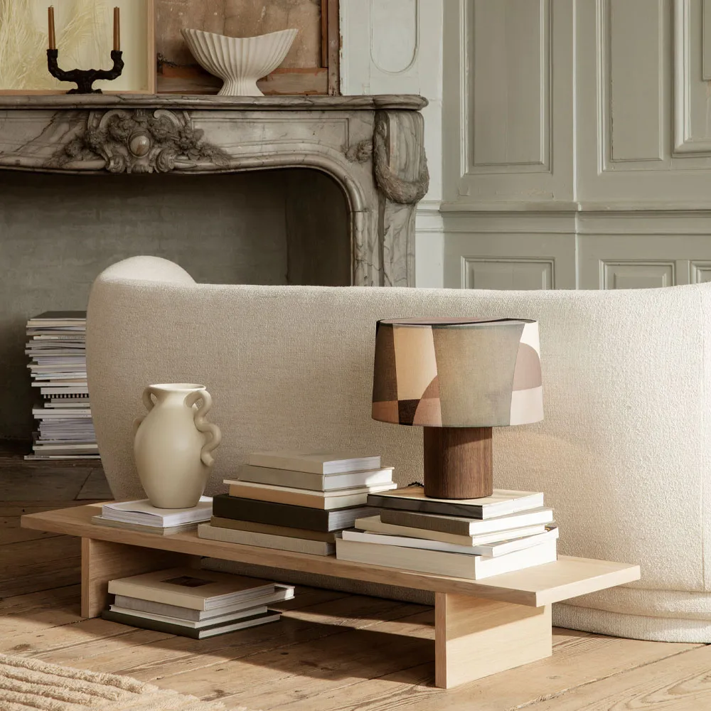 Kona mesa de apoio low table, Carvalho folheado a natural Ferm Living