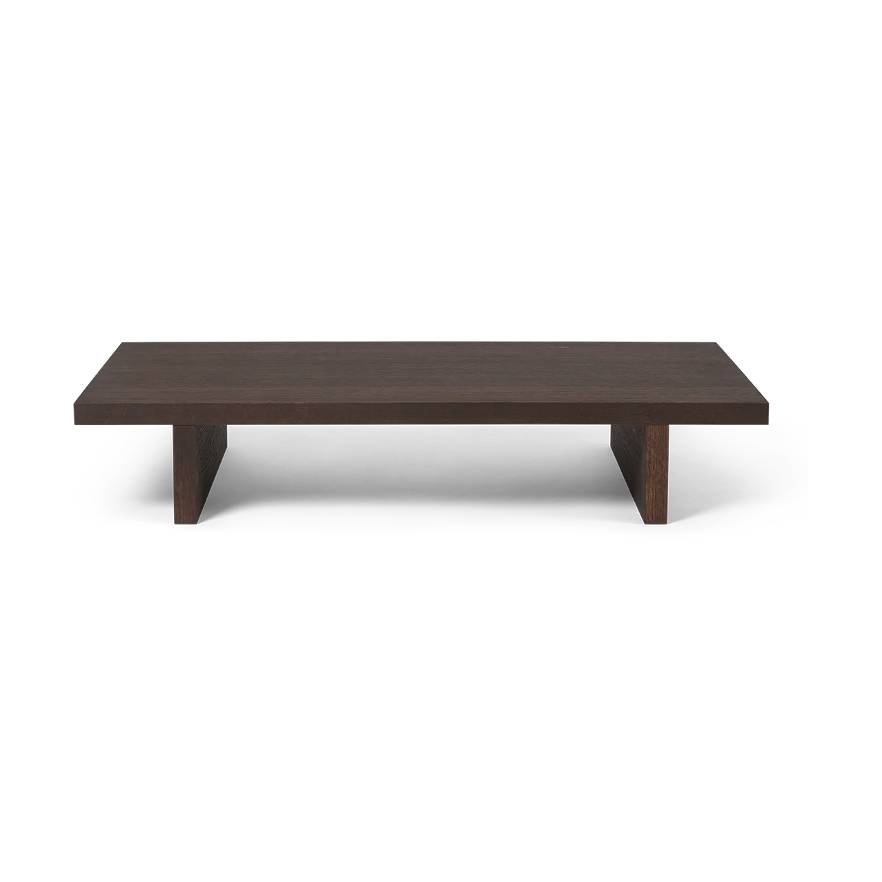 Kona mesa de apoio low table, Dark Stained oak veneer Ferm Living