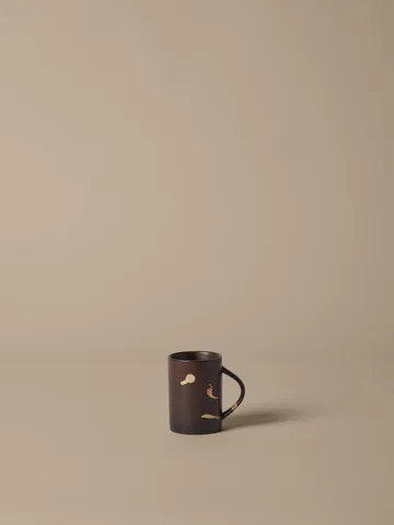 Koyo caneca 30 cl - Dark brown-buff - Ferm Living
