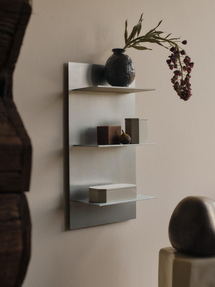 Lager prateleira de parede tripla pequena, Aluminium Ferm Living