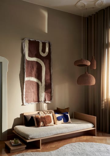 Lay almofada rectangular 40x60 cm - Sand/ Azul luminoso - Ferm Living