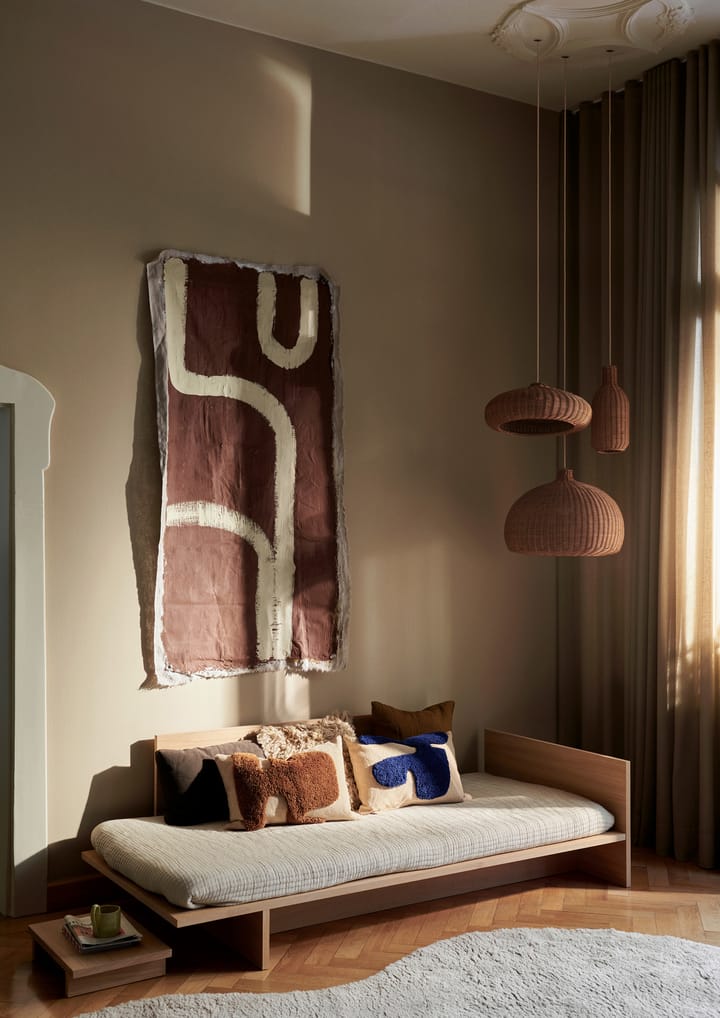 Lay almofada rectangular 40x60 cm, Sand/ Azul luminoso Ferm Living
