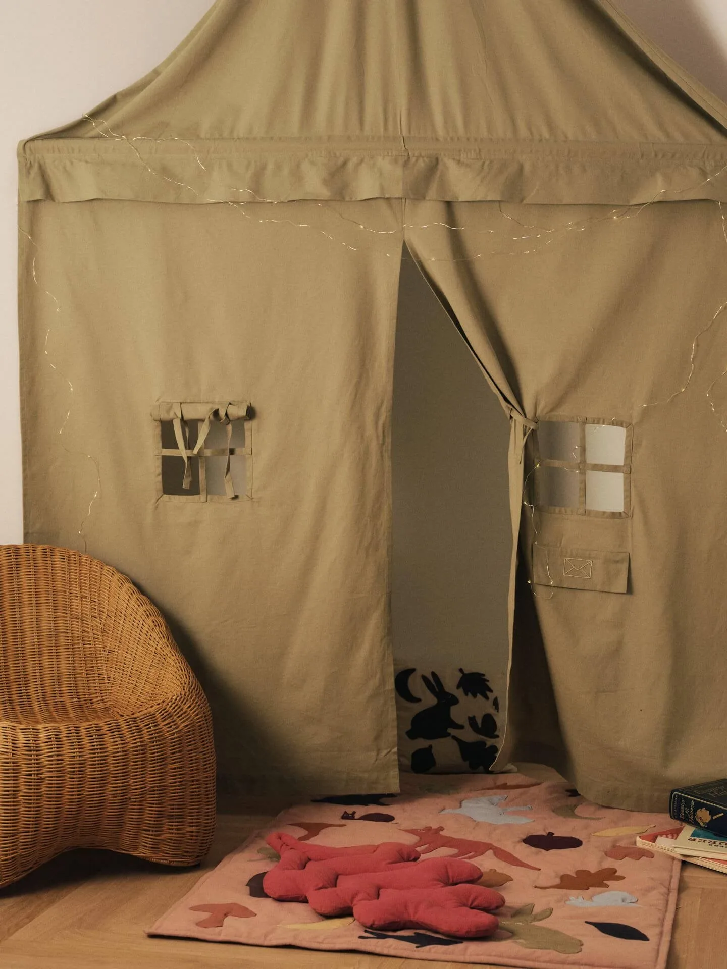 Leaf almofadas 2 peças, Tea green-barro cozido Ferm Living