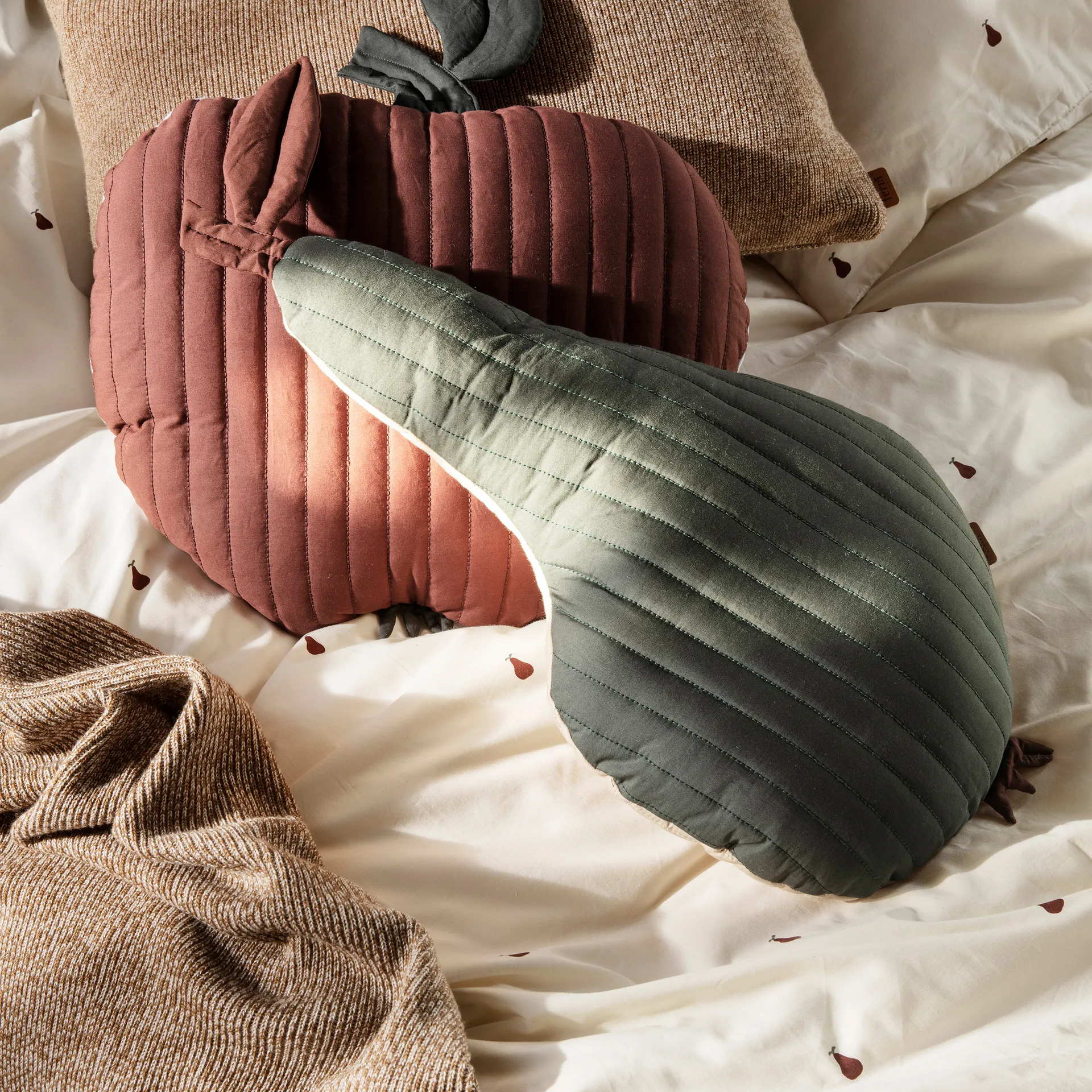 Lençóis de cama Pear 70x100 cm, Off white-cinnamon Ferm Living