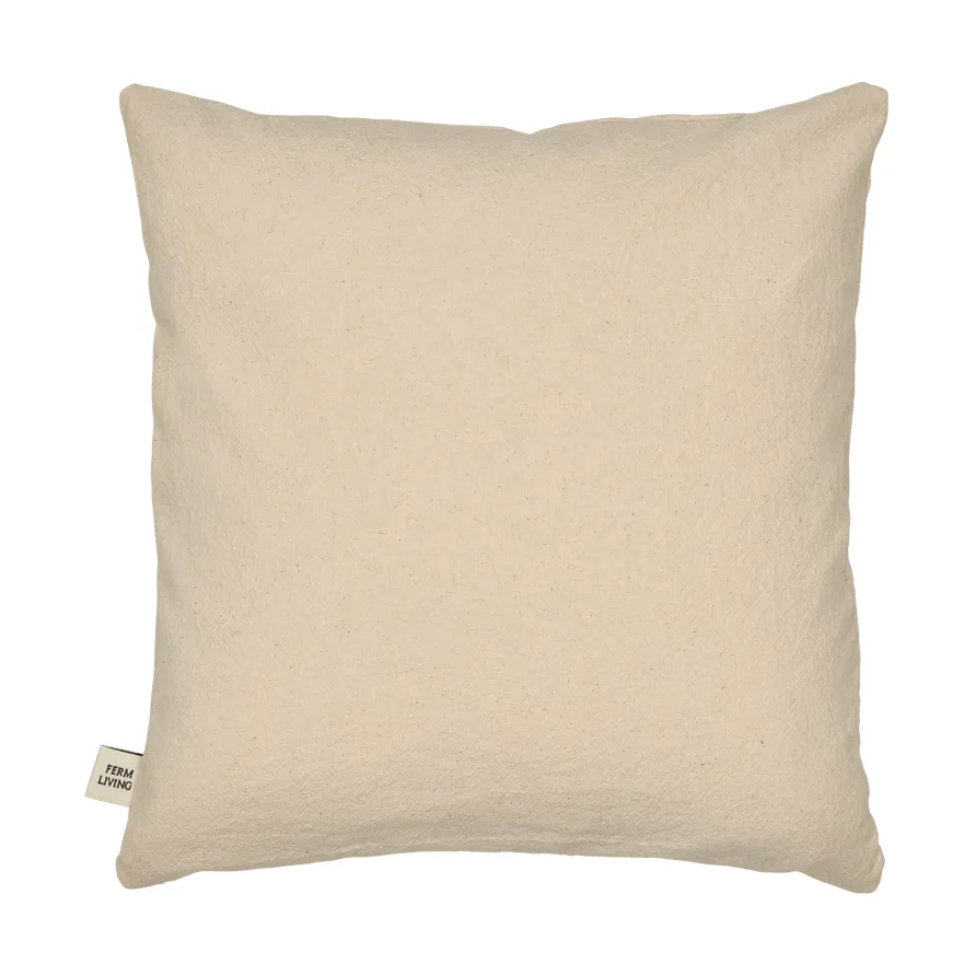 Lunden almofada, Off-white-dark chocolate, 30x30 cm Ferm Living