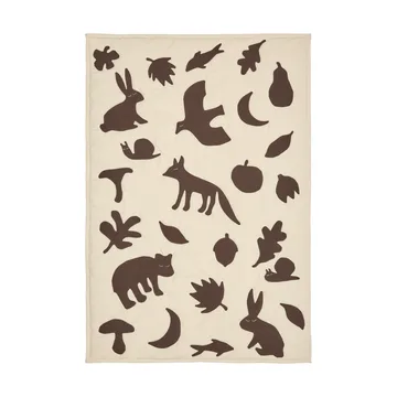 Lunden manta - Off-white-dark chocolate, 80x110 cm - Ferm Living