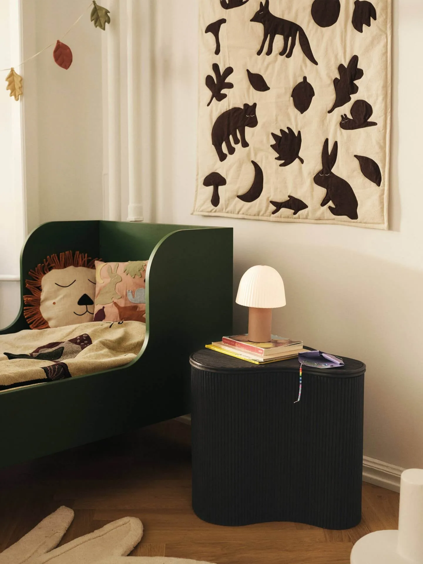 Lunden manta, Off-white-dark chocolate, 80x110 cm Ferm Living