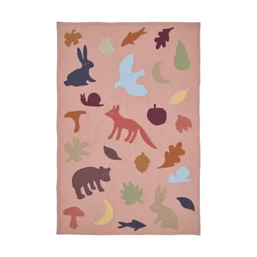 Lunden manta - Rose-multi, 80x110 cm - Ferm Living