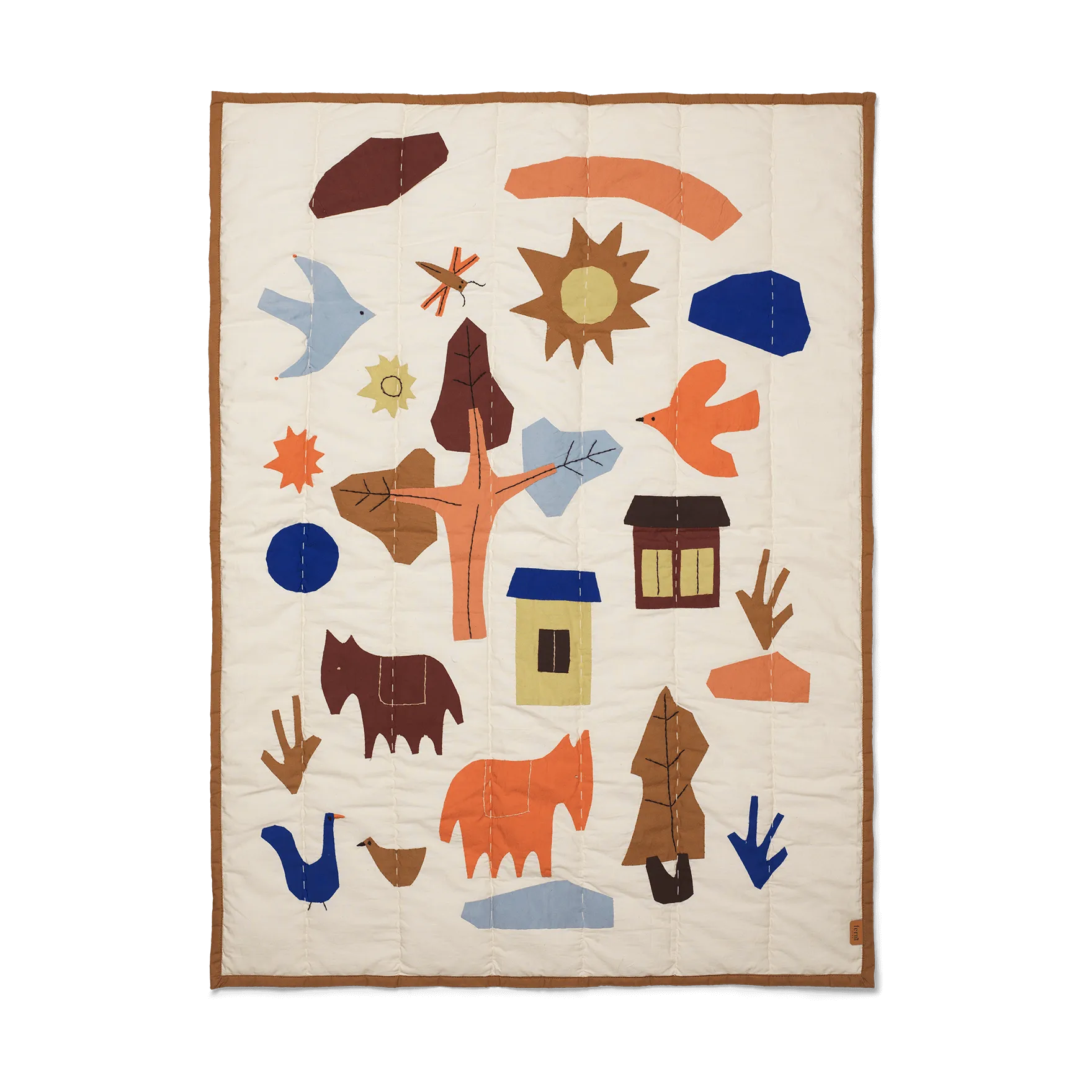 Manta acolchoada Villiga 80x110 cm, Off-white Ferm Living