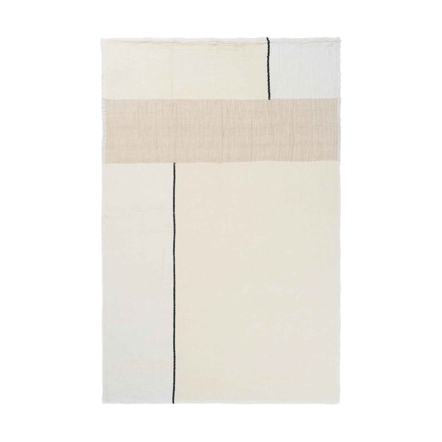 Manta Dela 120x170 cm, Natural-Off-white Ferm Living