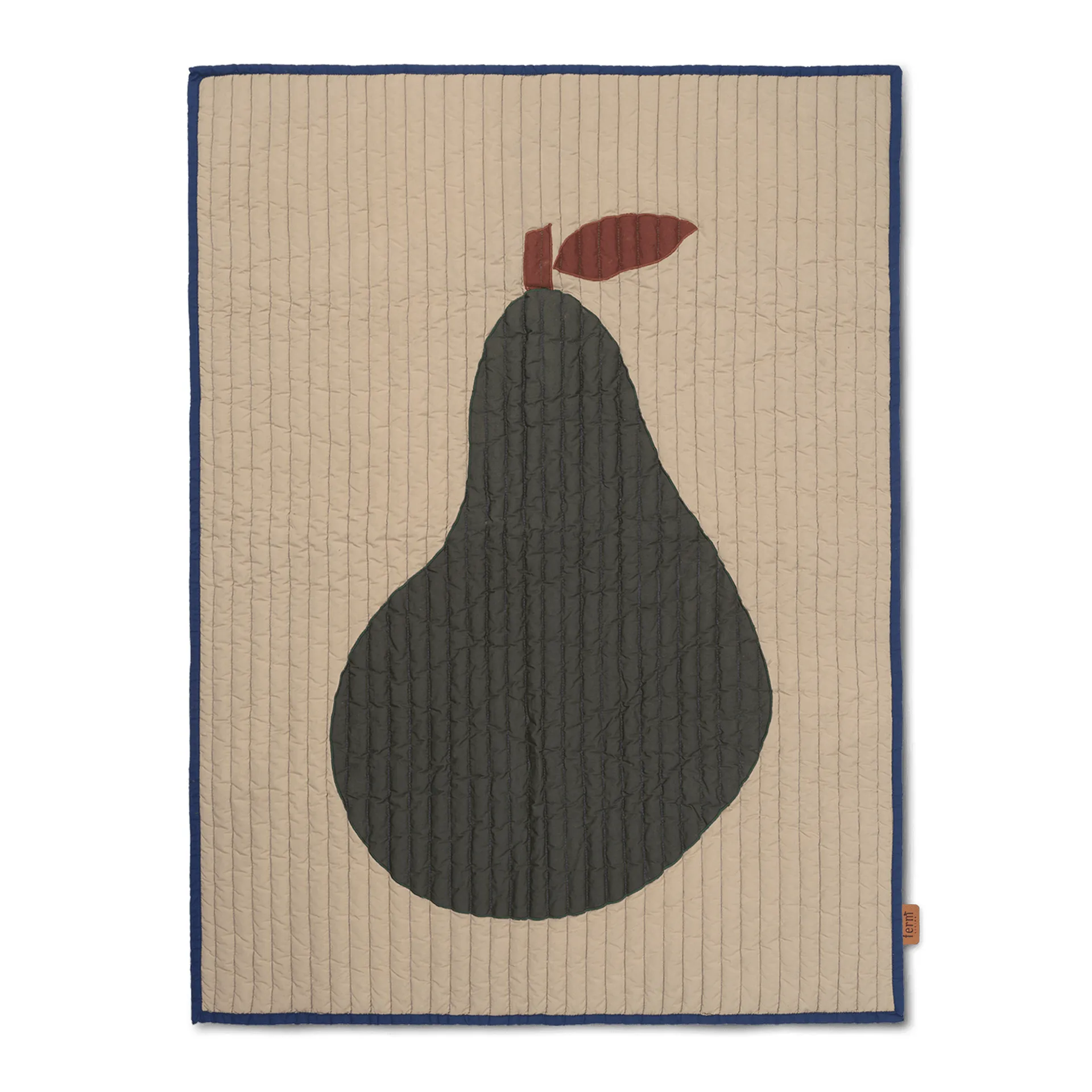 Manta Pear 80x110 cm, Sand-verde escuro Ferm Living