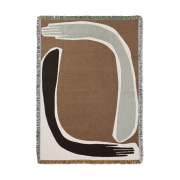Manta Pose Tapestry 120x170 cm - Coffee - Ferm Living