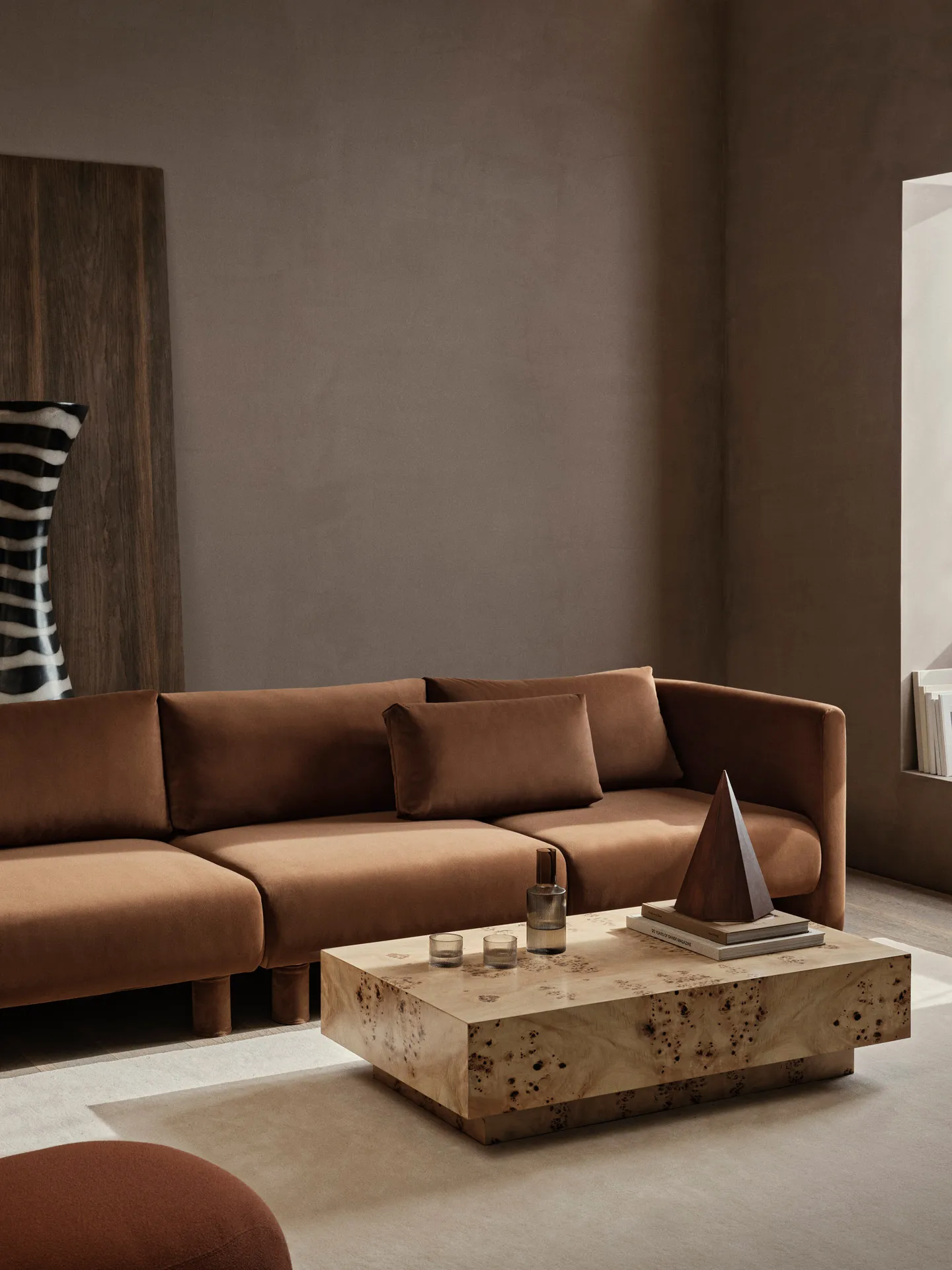 Mesa de centro Burl 70x117x30 cm, Natural Ferm Living