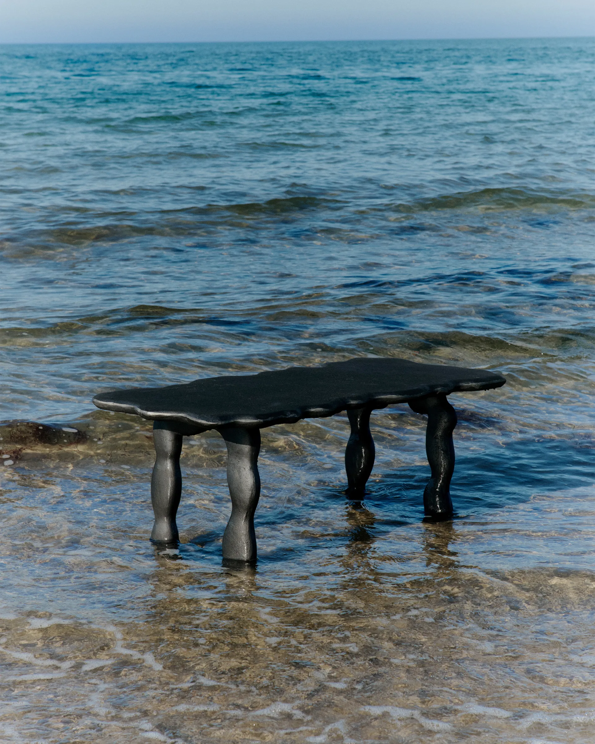 Mesa de centro Dal Piece 100x50x47 cm, Alumínio preto Ferm Living