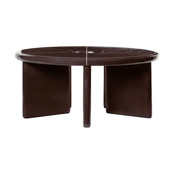 Mesa de centro Deya Ø80x32 cm - Castanho castanha - Ferm Living