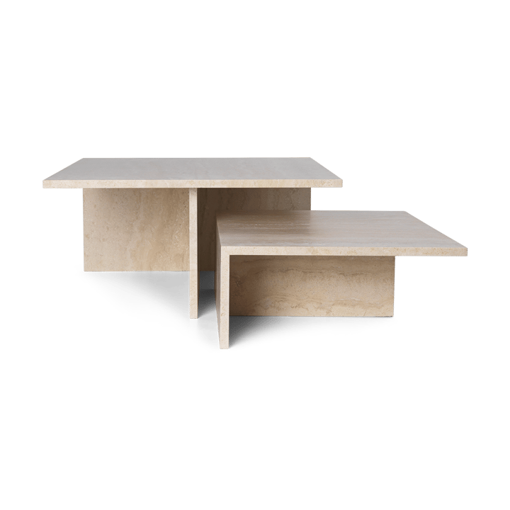 Mesa de centro Distinct Grande Duo 133x70x35 cm, Travertino Ferm Living