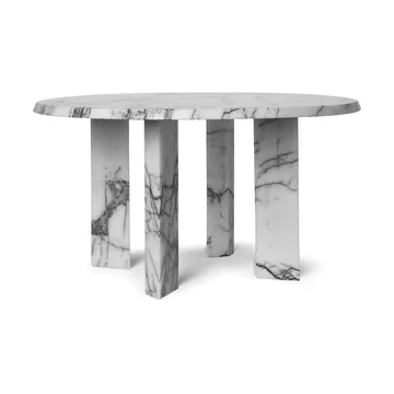 Mesa de centro Taula Ø67x35 cm - White-charcoal - Ferm Living