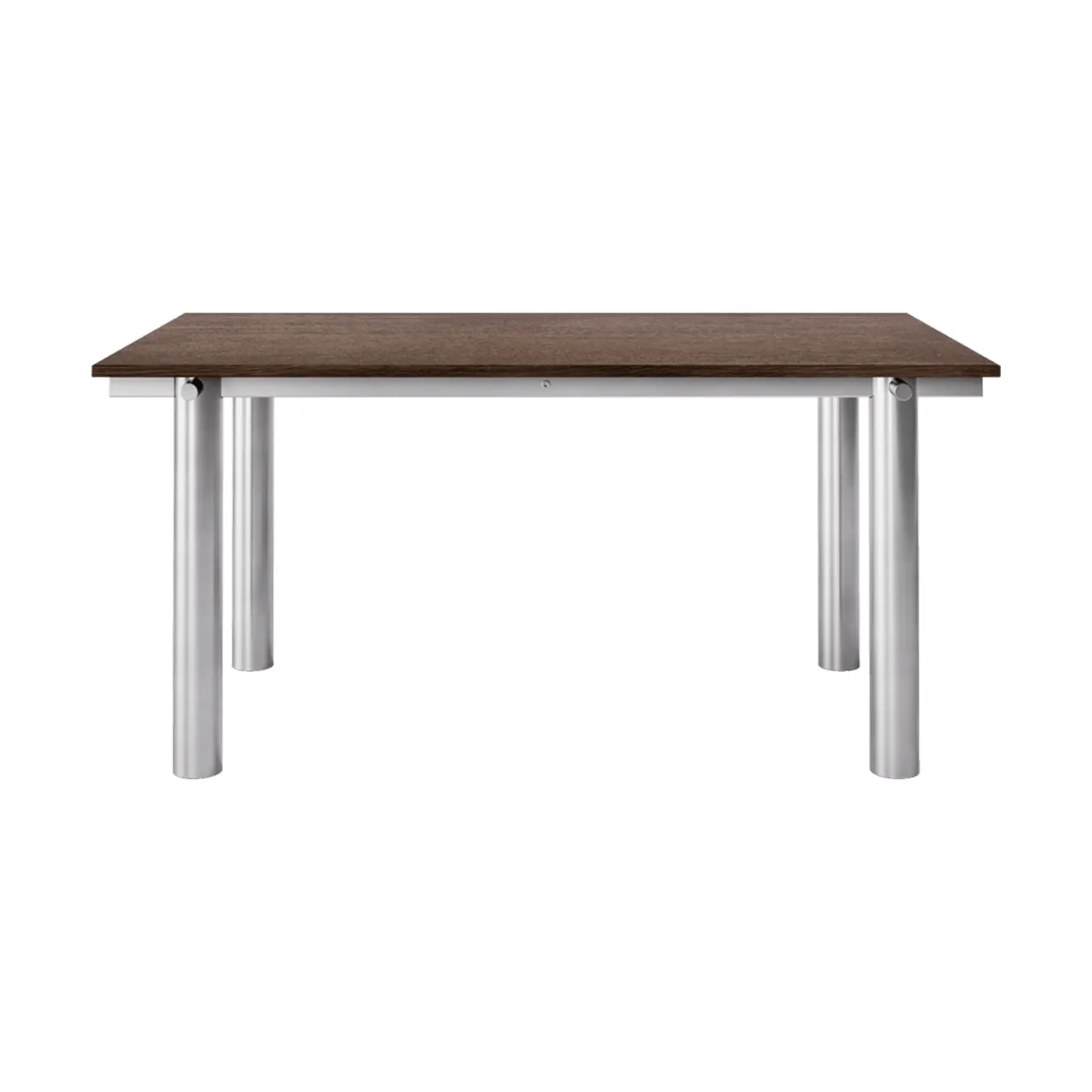 Mesa de jantar Atura, Aço inox escovado-carvalho escurecido, 90x160 cm Ferm Living