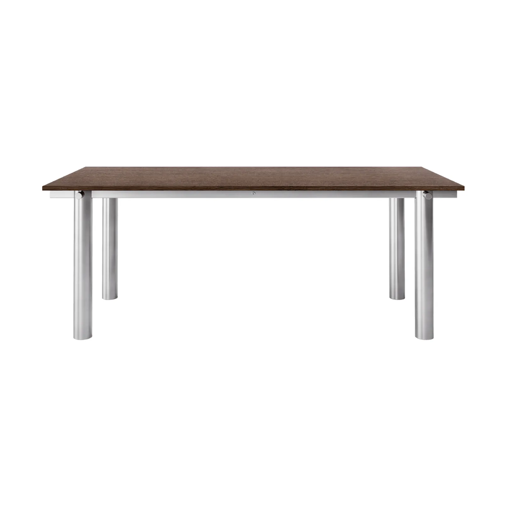 Mesa de jantar Atura, Aço inoxidável escovado-carvalho escurecido, 90x200 cm Ferm Living
