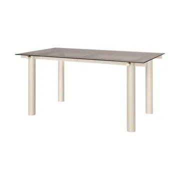 Mesa de jantar Atura - Cashmere claro-vidro escurecido, 90x160 cm - Ferm Living