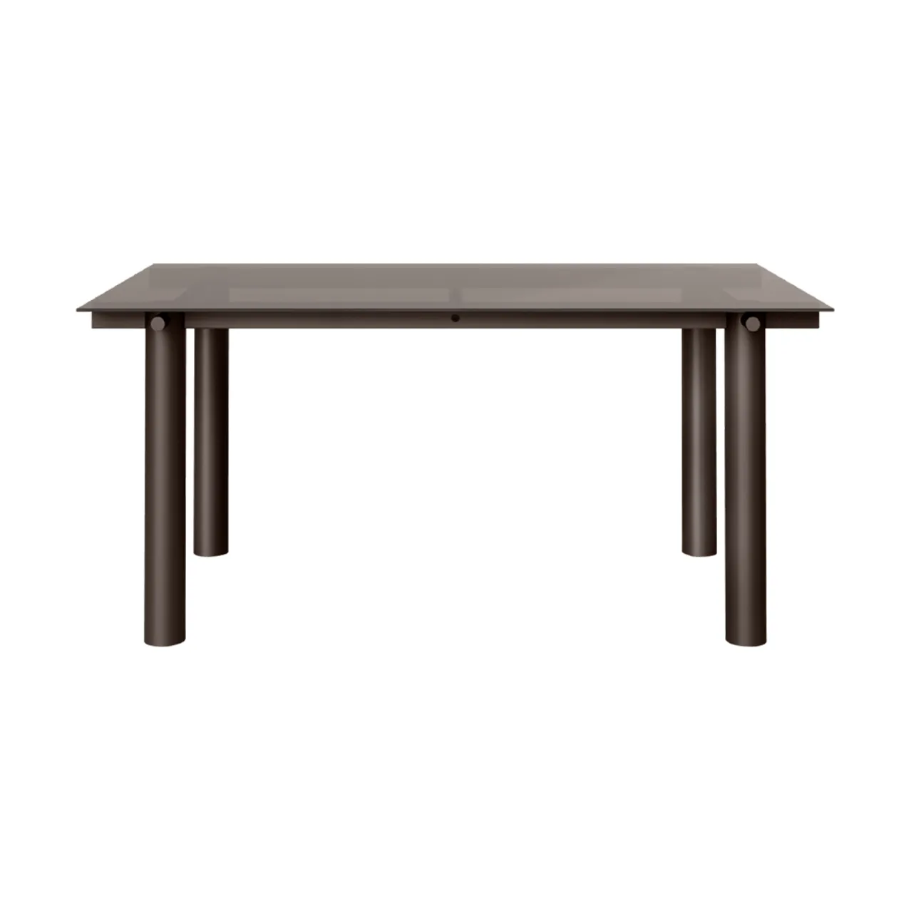 Mesa de jantar Atura, Chocolate dark-vidro escurecido, 90x160 cm Ferm Living
