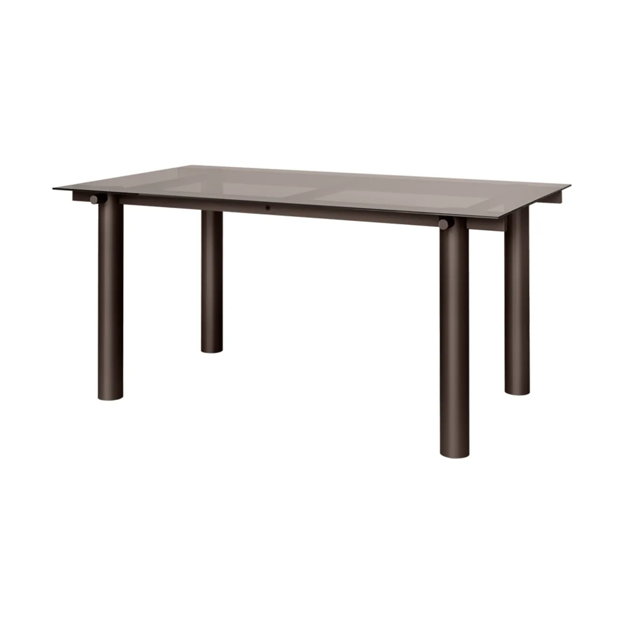 Mesa de jantar Atura, Chocolate dark-vidro escurecido, 90x160 cm Ferm Living
