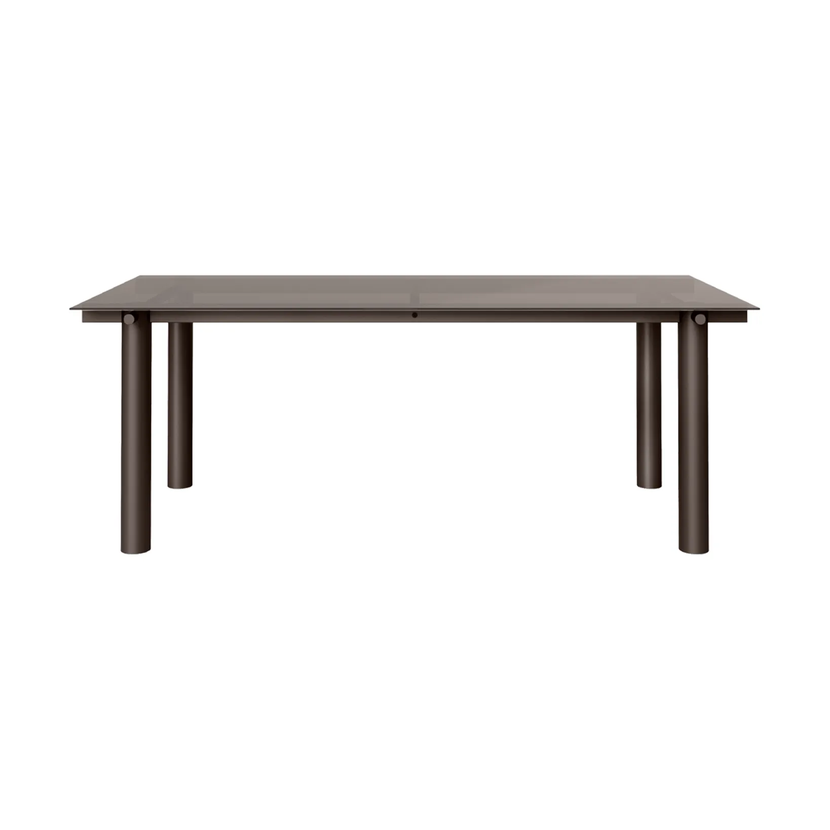 Mesa de jantar Atura, Chocolate dark-vidro escuro tingido, 90x200 cm Ferm Living