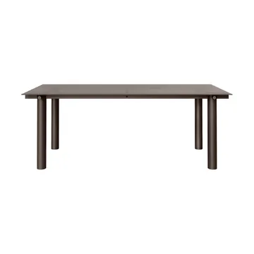 Mesa de jantar Atura - Chocolate dark-vidro escuro tingido, 90x200 cm - Ferm Living
