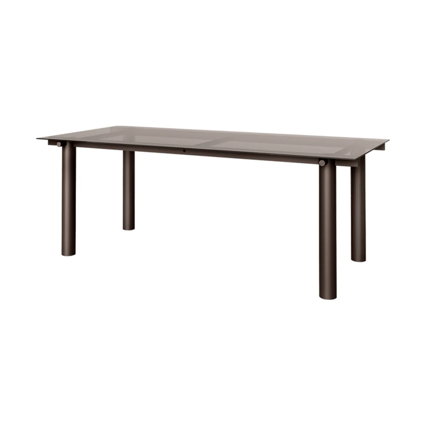 Mesa de jantar Atura, Chocolate dark-vidro escuro tingido, 90x200 cm Ferm Living