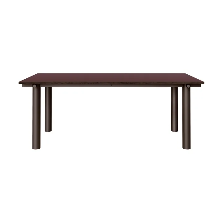 Mesa de jantar Atura - Dark chocolate-burgundy, 90x200 cm - Ferm Living