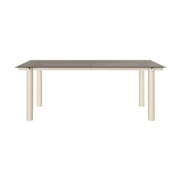 Mesa de jantar Atura - Light cashmere-vidro escurecido, 90x200 cm - Ferm Living