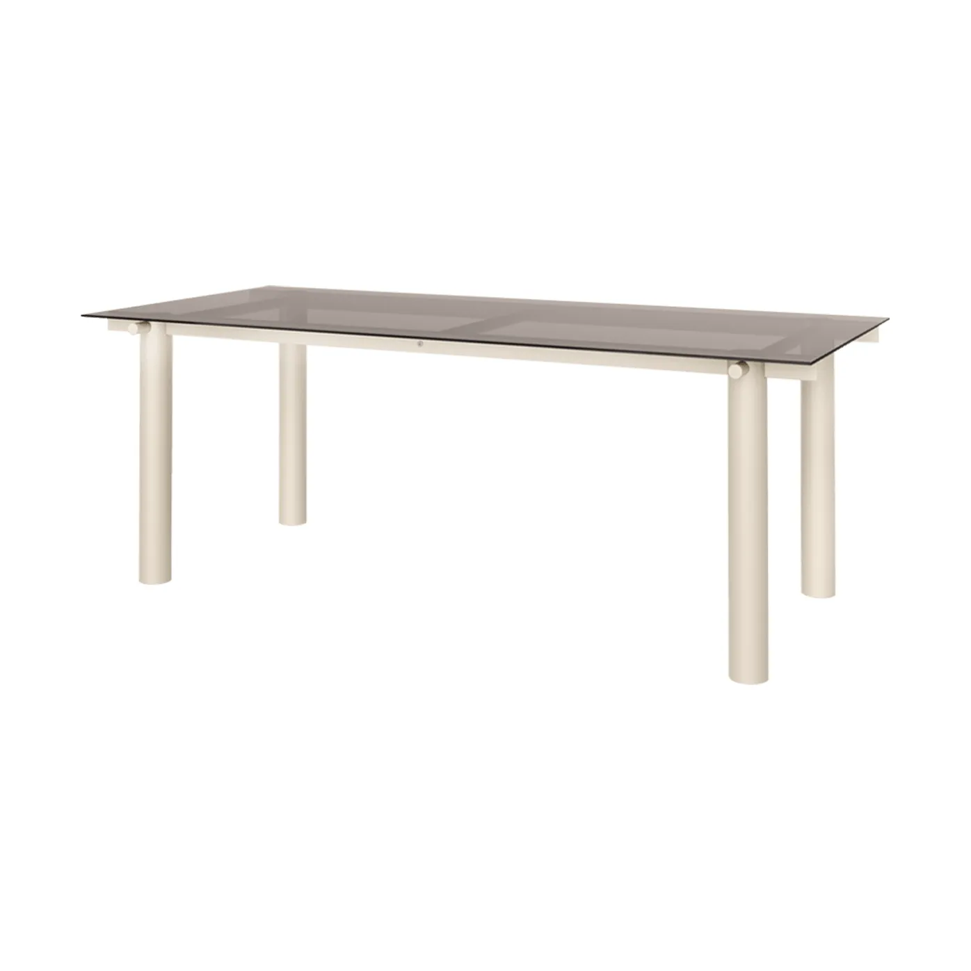 Mesa de jantar Atura, Light cashmere-vidro escurecido, 90x200 cm Ferm Living
