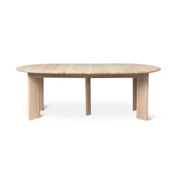 Mesa de jantar Bevel Extensível - Carvalho branco oleado. inclui 2 folha de extensão - Ferm Living
