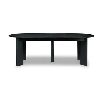 Mesa de jantar Bevel Extensível - Faia oleada preta, inclui 2 folha de extensão - Ferm Living