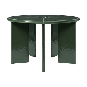 Mesa de jantar Deya - Verde escuro, Ø120x75 cm - Ferm Living