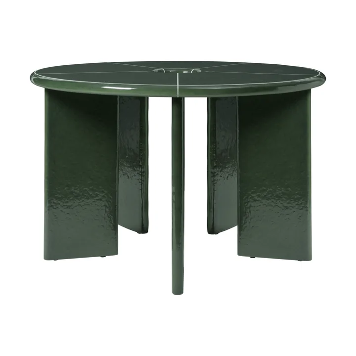 Mesa de jantar Deya - Verde escuro, Ø120x75 cm - Ferm Living