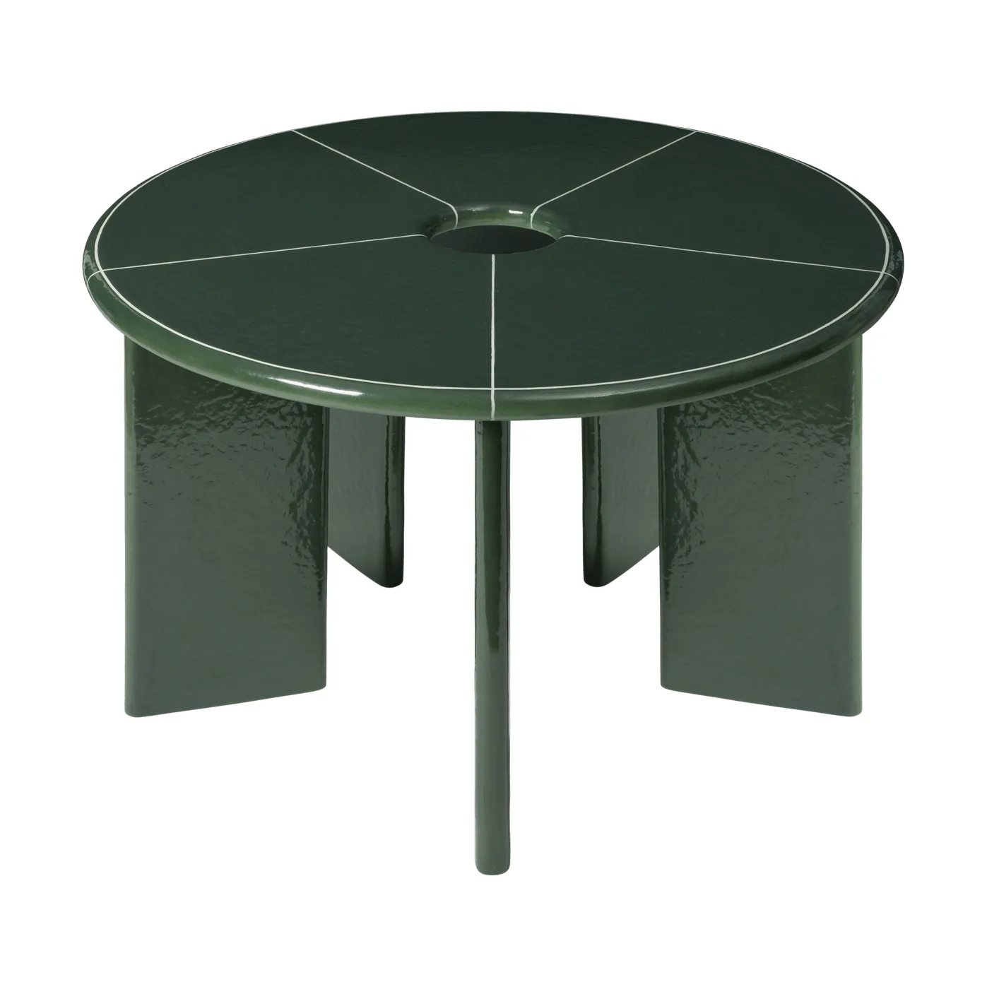 Mesa de jantar Deya, Verde escuro, Ø120x75 cm Ferm Living