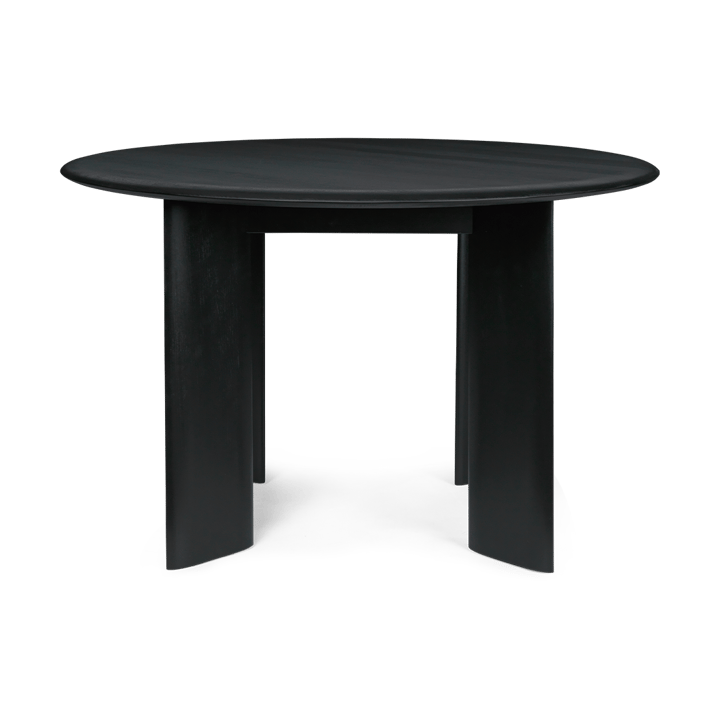 Mesa de jantar redonda Bevel - Bétula Oleada Negra, Ø117 cm - Ferm Living
