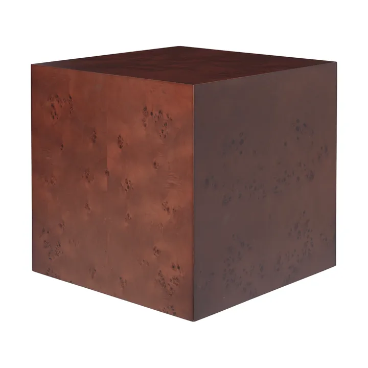 Mesa lateral Burl Cube 40x40 cm - Escurecido - Ferm Living