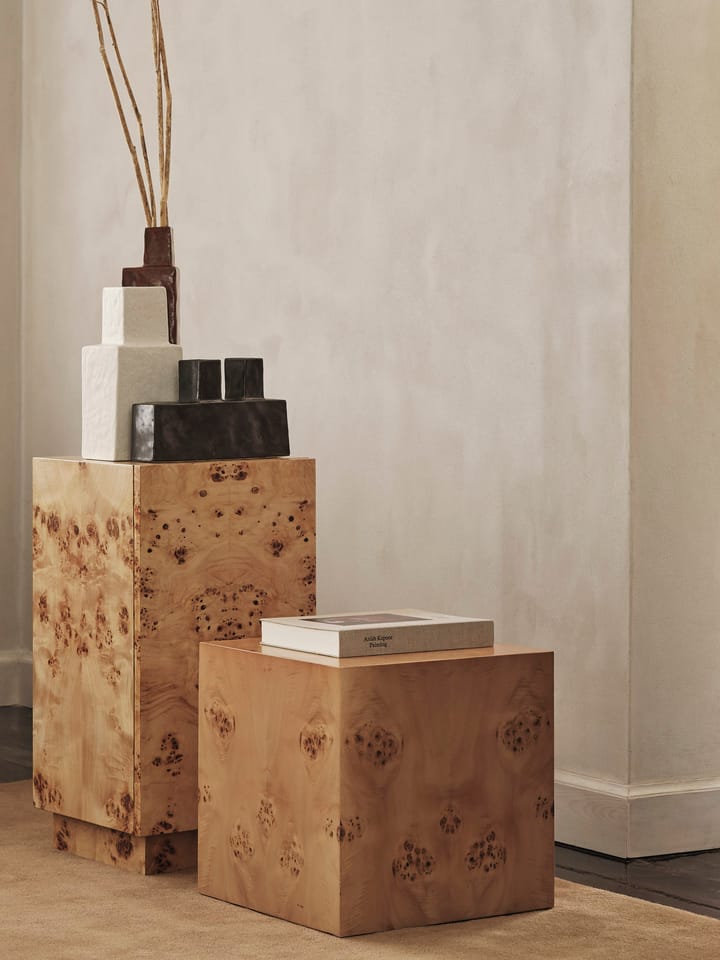 Mesa lateral Burl Cube 40x40 cm, Natural Ferm Living