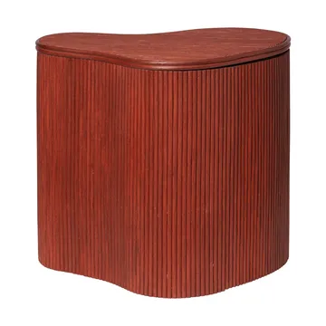 Mesa lateral Isola com armazenamento - Vermelho óxido - Ferm Living