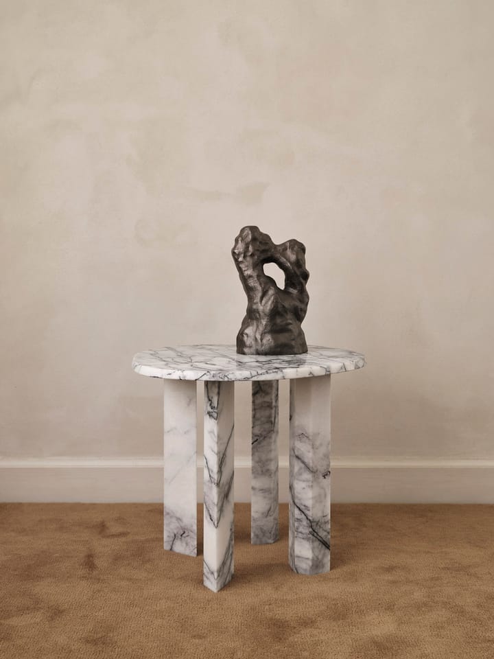 Mesa lateral Taula Ø54,4x45 cm, White-charcoal Ferm Living