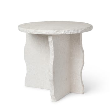 Mesa Mineral Sculptural Ø52 cm - Bianco Curia - Ferm Living