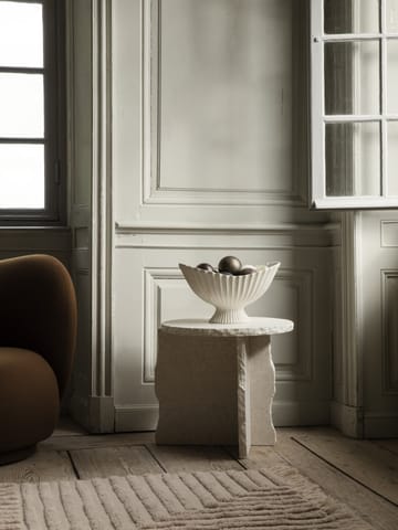 Mesa Mineral Sculptural Ø52 cm - Bianco Curia - Ferm Living