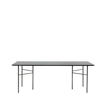 Mingle mesa de jantar - Carvalho preto. 210 cm. perna metálica preta - Ferm Living