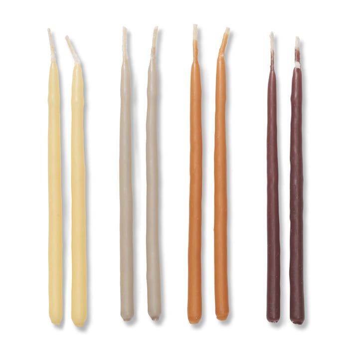 Miniature vela 24 un. 10 cm, Calm Blend Ferm Living