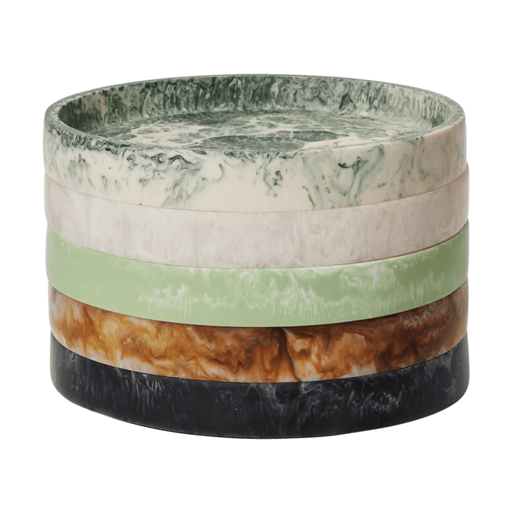 Mist tabuleiro decorativo Ø20 cm, Emerald-off-white Ferm Living