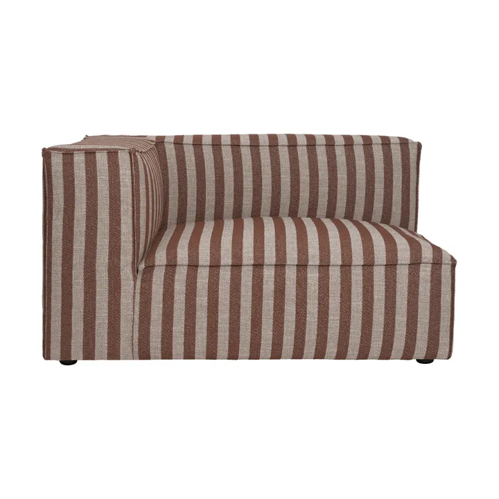 Módulo de sofá Catena - Apoio de braço esquerdo, L400 Louisiana, Sand-Chocolate - Ferm Living