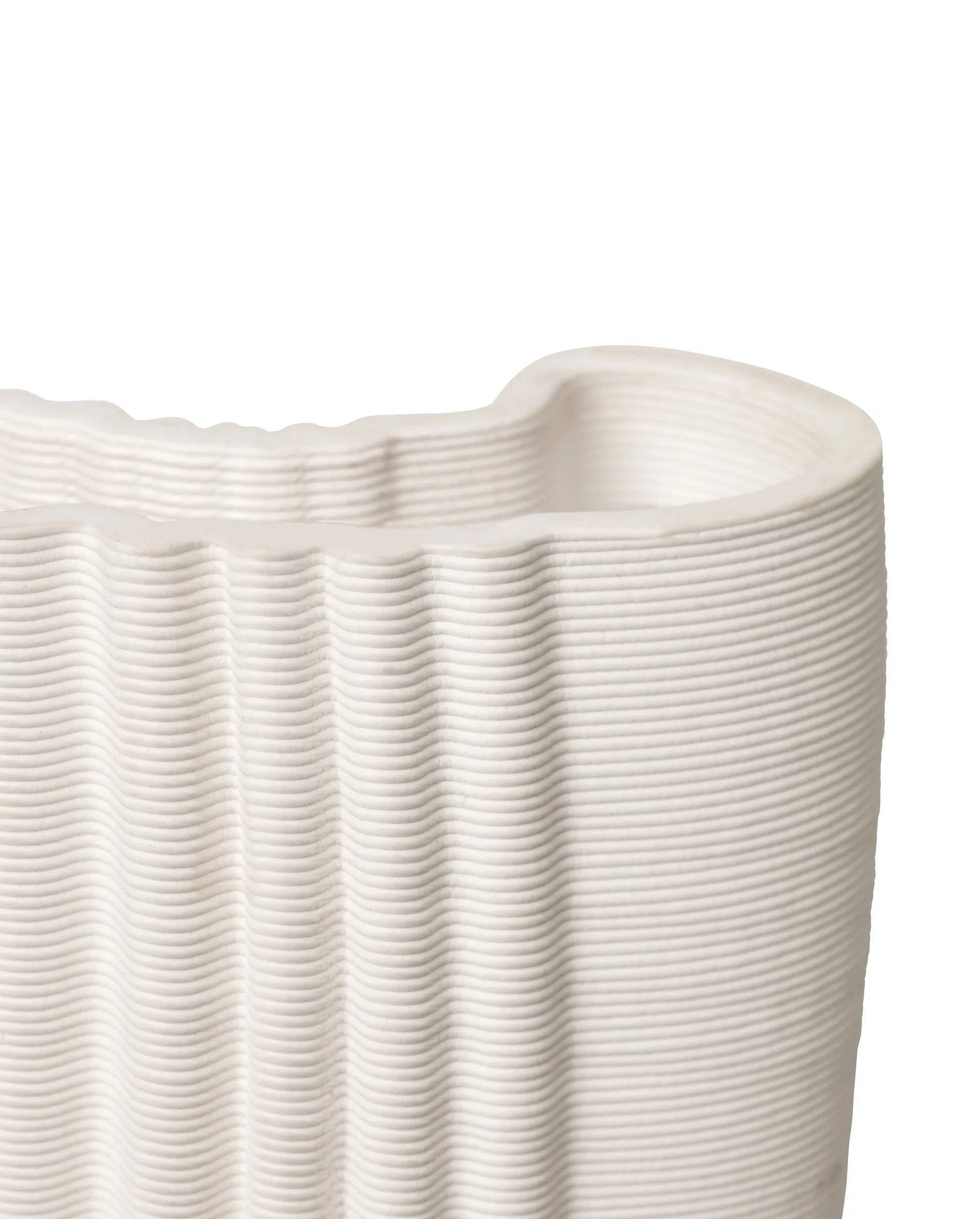 Moire vaso 19x30 cm, Off-white Ferm Living